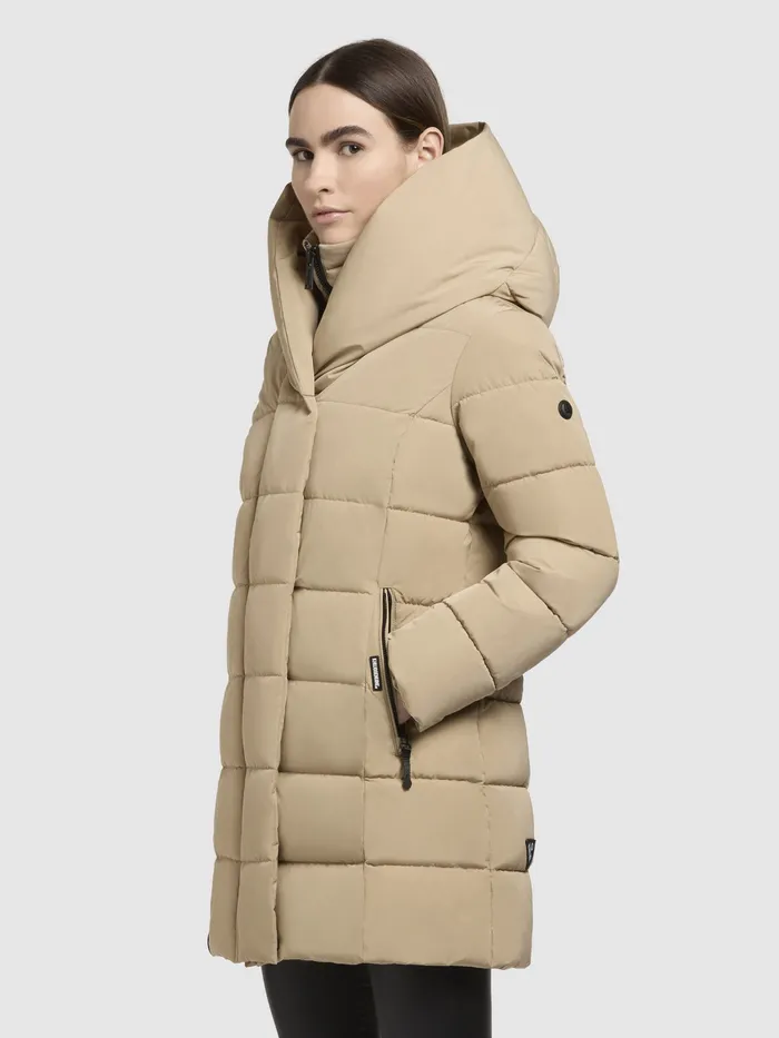 Puffer Jackets KHUJO Women Jacke TENX Sand Sand
