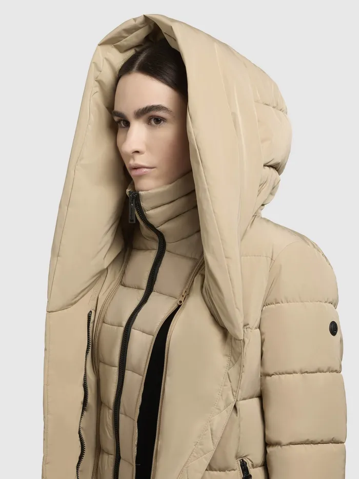 Puffer Jackets KHUJO Women Jacke TENX Sand Sand