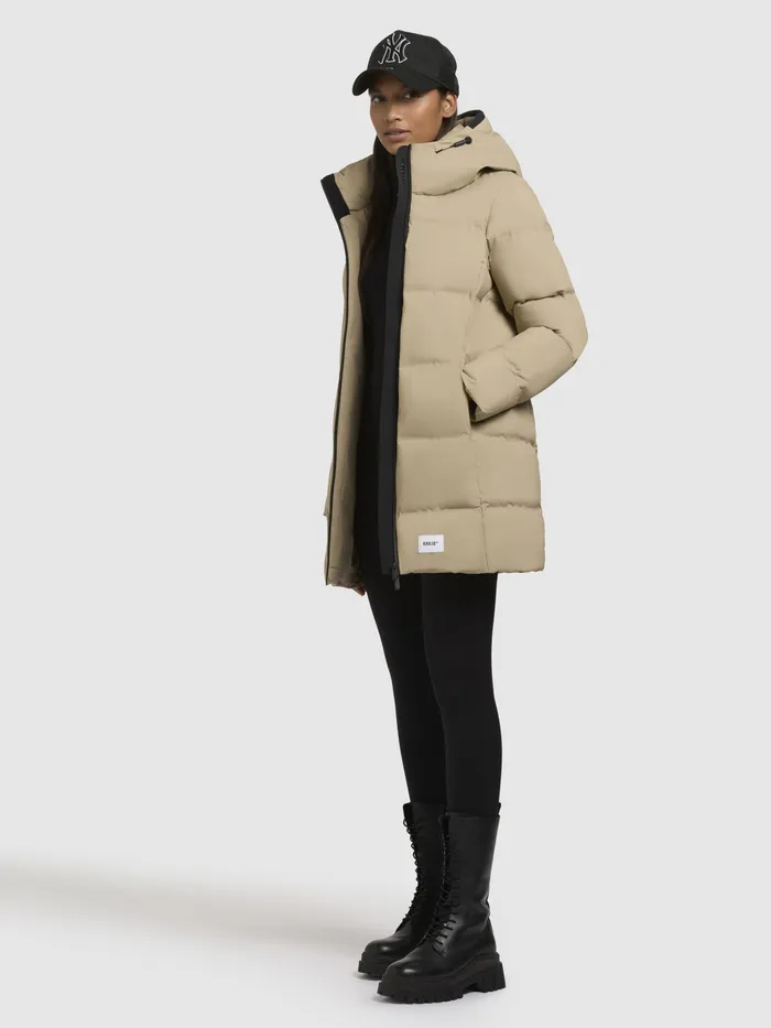Puffer Jackets Women KHUJO Jacke TANARE3 Sand Sand