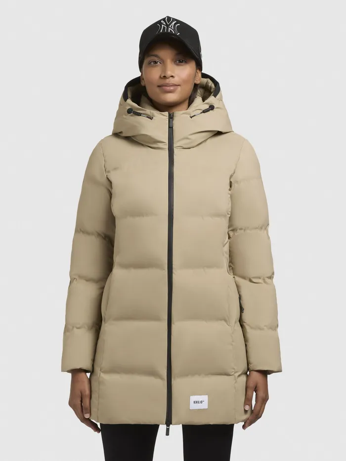 Puffer Jackets Women KHUJO Jacke TANARE3 Sand Sand