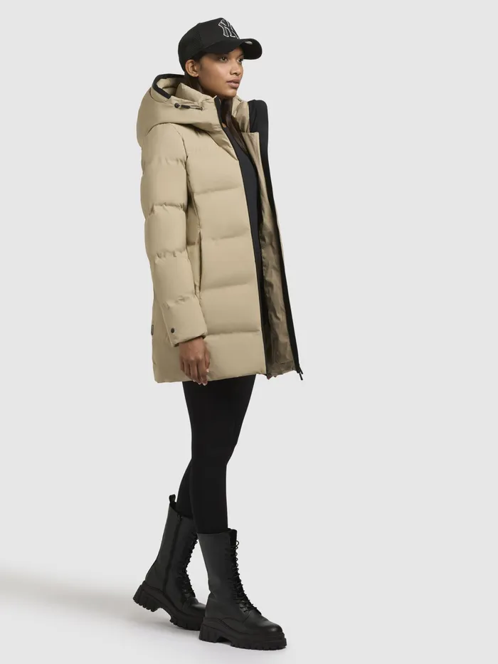 Puffer Jackets Women KHUJO Jacke TANARE3 Sand Sand