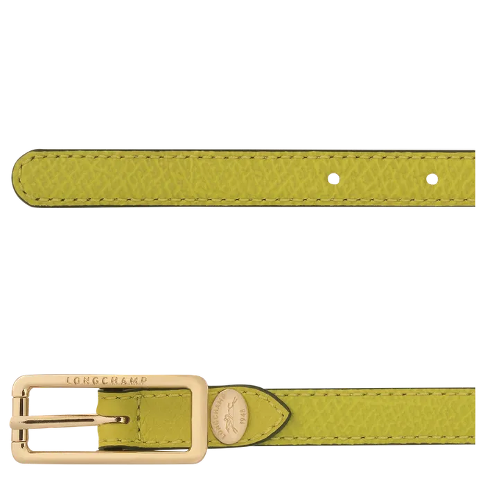 pure Ladies8217 belt Kiwi Green Belts Longchamp Women