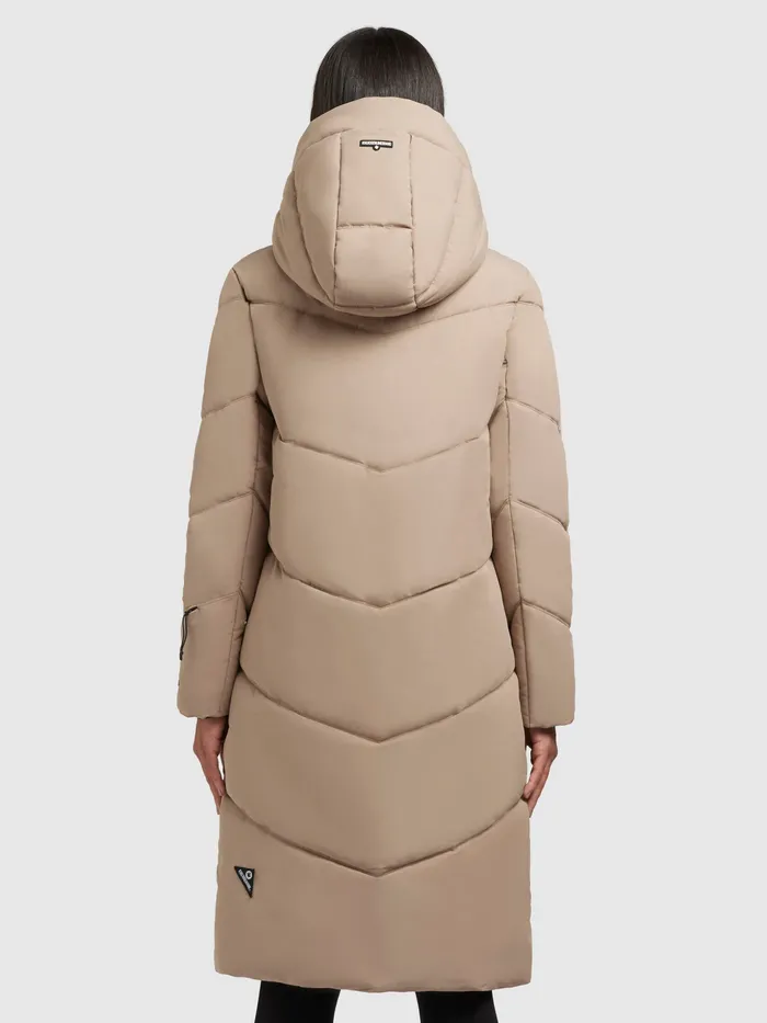 Quilted Coats KHUJO Women Mantel TORINO4 Sand Sand