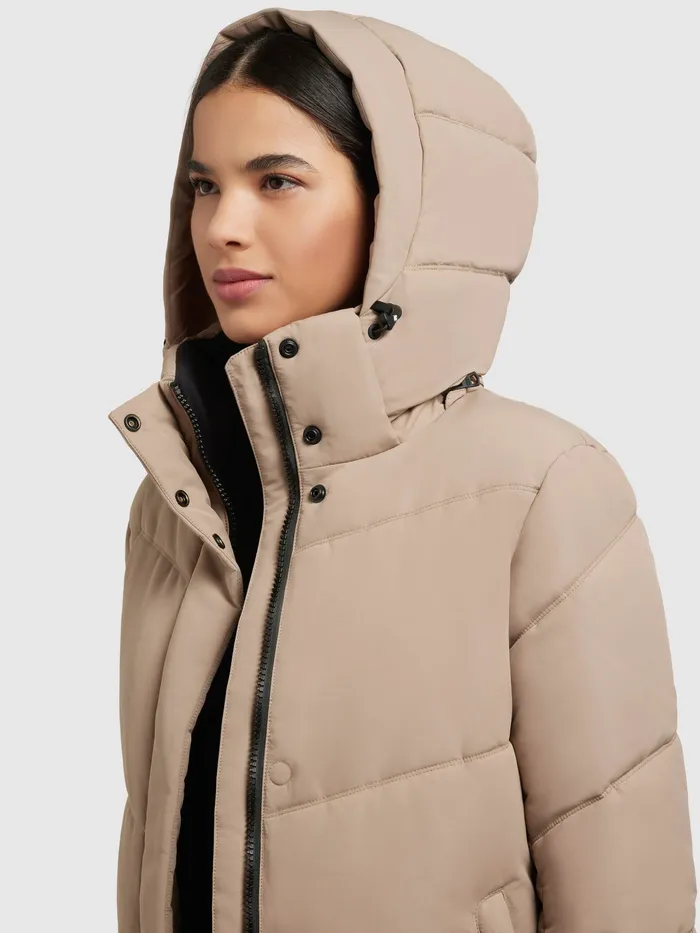 Quilted Coats KHUJO Women Mantel TORINO4 Sand Sand
