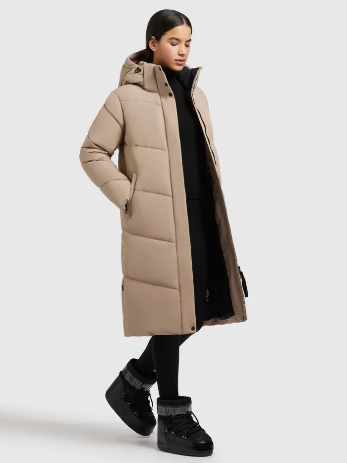 Quilted Coats KHUJO Women Mantel TORINO4 Sand Sand