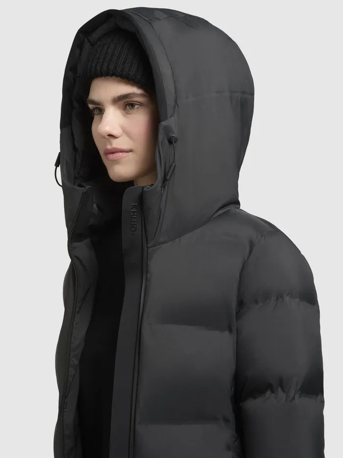 Quilted Coats Women KHUJO Mantel FINNIE2 Dunkelgrau Dunkelgrau