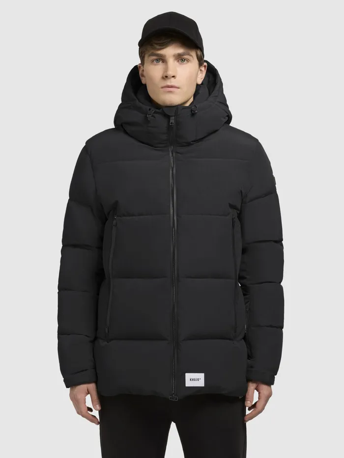 Quilted Jackets KHUJO Men Jacke ROAN Dunkelgrau Dunkelgrau