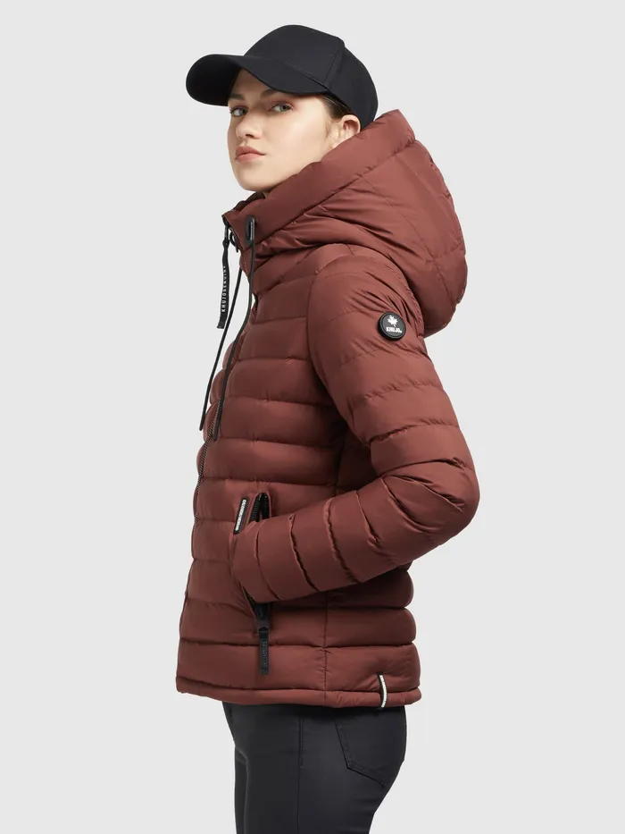 Quilted Jackets KHUJO Women Jacke LOVINA3 MATT Dunkelrot Dunkelrot