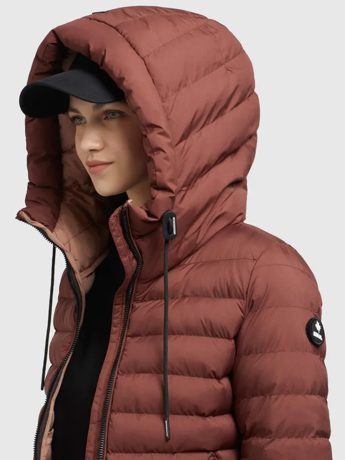 Quilted Jackets KHUJO Women Jacke LOVINA3 MATT Dunkelrot Dunkelrot