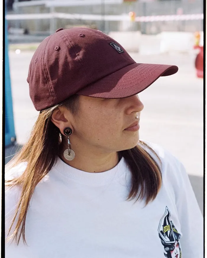 Ramp Stone Adjustable Hat 8211 Merlot Mens Volcom Accessories