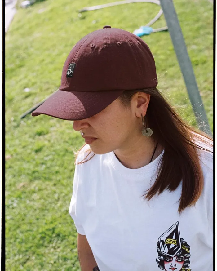 Ramp Stone Adjustable Hat 8211 Merlot Mens Volcom Accessories