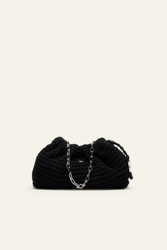 Rectangular Bag June Black Women Baandsh Bags
