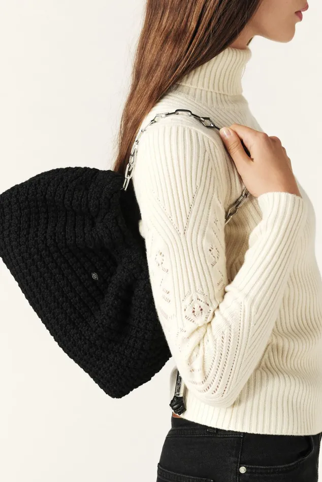 Rectangular Bag June Black Women Baandsh Bags