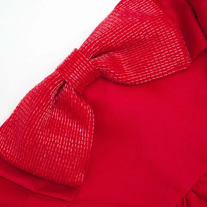 Red Taffeta Bandeau Mini Dress Women Self Portrait Dresses Red Taffeta Bandeau Mini Dress Women Self Portrait Dresses