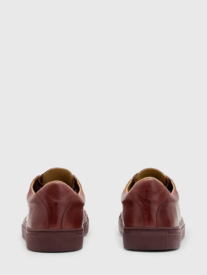 REED LOW Port Men John Varvatos Leather Sneakers