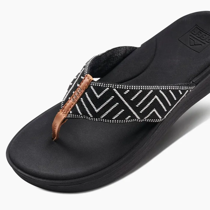 Reef Cushion Cloud Textile Black Geo Women Sandals Reef Cushion Cloud Textile Black Geo Women Sandals
