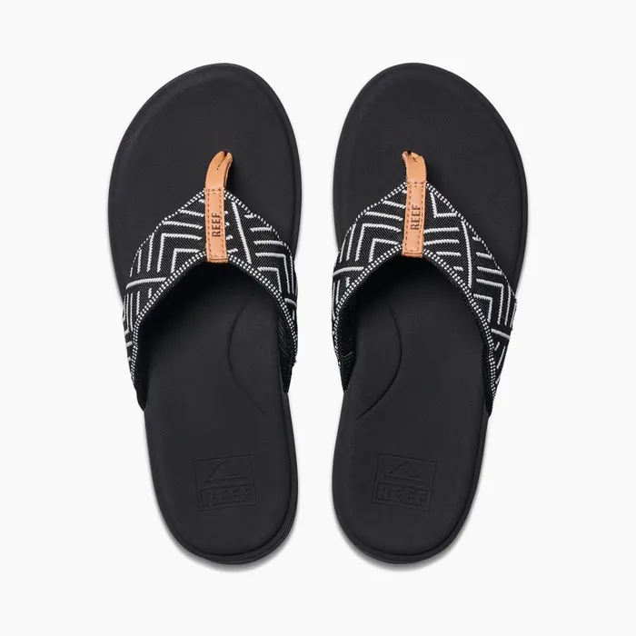 Reef Cushion Cloud Textile Black Geo Women Sandals Reef Cushion Cloud Textile Black Geo Women Sandals