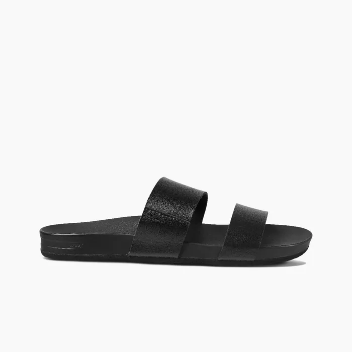 Reef Cushion Vista Black Women Sandals