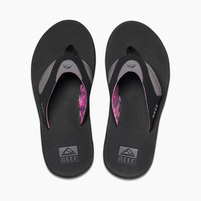 Reef Fanning Blackgrey Women Flip Flops Reef Fanning Blackgrey Women Flip Flops