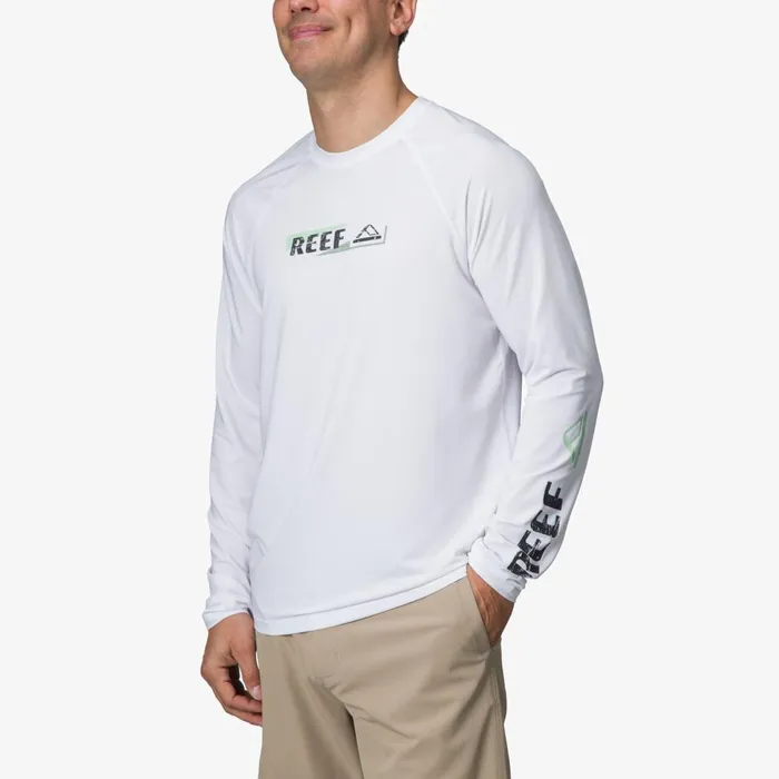 Reef Kean Long Sleeve Surf Shirt Upf 50 Bright White Men Shirts and TShirts Reef Kean Long Sleeve Surf Shirt Upf 50 Bright White Men Shirts and TShirts