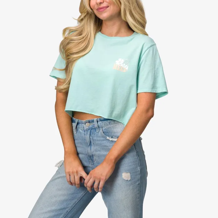 Reef Koda 18034 Crop Tee Eggshell Women Tops
