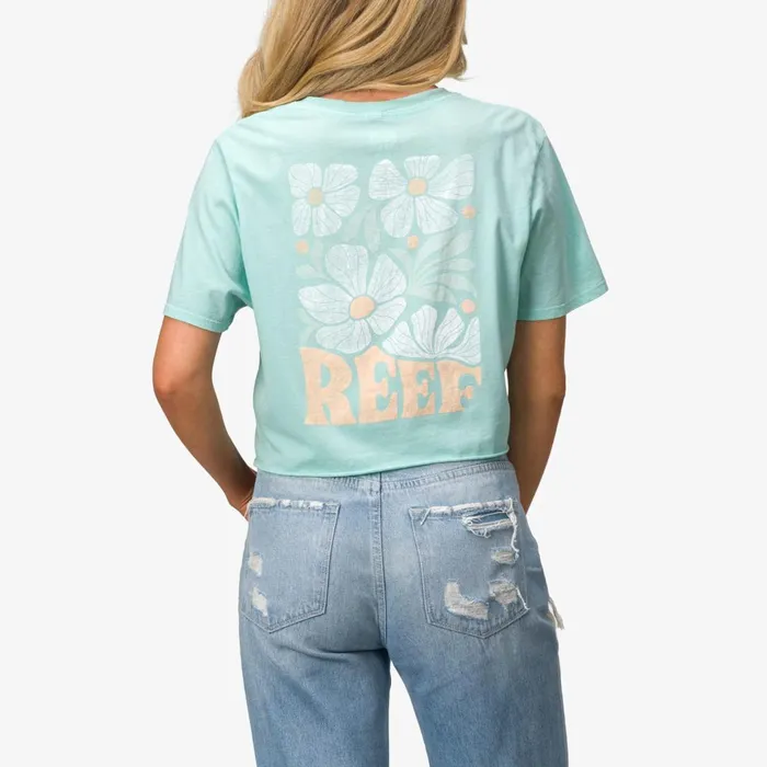 Reef Koda 18034 Crop Tee Eggshell Women Tops Reef Koda 18034 Crop Tee Eggshell Women Tops