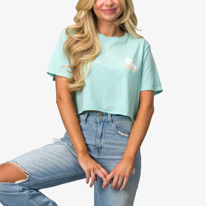 Reef Koda 18034 Crop Tee Eggshell Women Tops Reef Koda 18034 Crop Tee Eggshell Women Tops