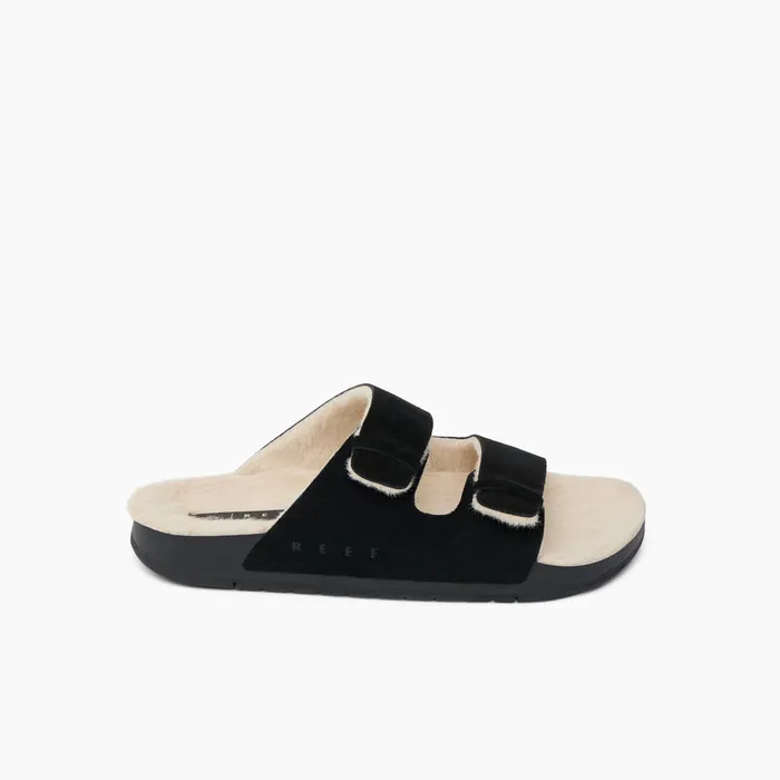 Reef Ojai Two Bar Cozy Raven Women Slides