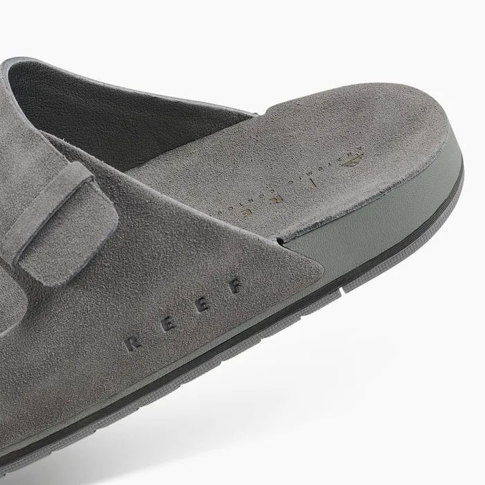 Reef Ojai Two Bar Grey Men Slides Reef Ojai Two Bar Grey Men Slides