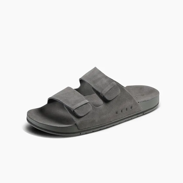 Reef Ojai Two Bar Grey Men Slides Reef Ojai Two Bar Grey Men Slides