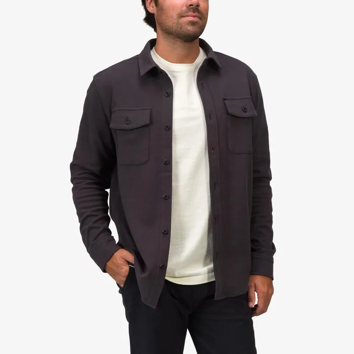 Reef Raymond Long Sleeve Shirt Phantom Men Outerwear