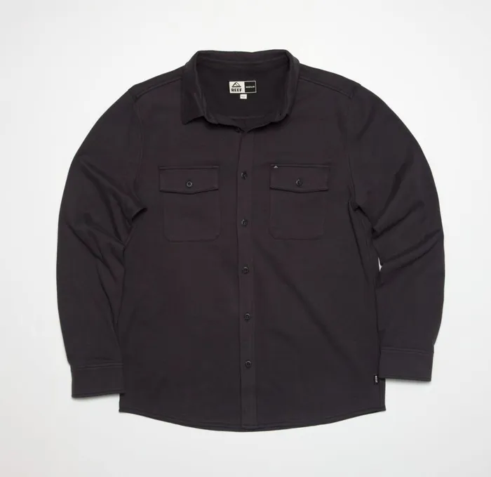 Reef Raymond Long Sleeve Shirt Phantom Men Outerwear