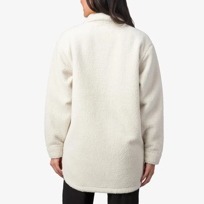 Reef Sammie Sherpa Shacket Almond Milk Women Tops