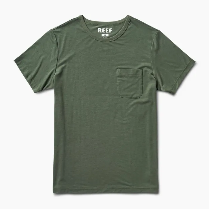 Reef Smith Ss Knit Thyme Green Men Shirts and TShirts Reef Smith Ss Knit Thyme Green Men Shirts and TShirts