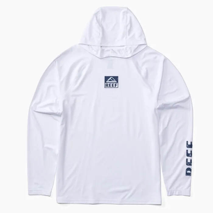 Reef Wellie Long Sleeve Hooded Surf Shirt Upf 50 Bright White Men Surf Shirts and Upf Apparel Reef Wellie Long Sleeve Hooded Surf Shirt Upf 50 Bright White Men Surf Shirts and Upf Apparel