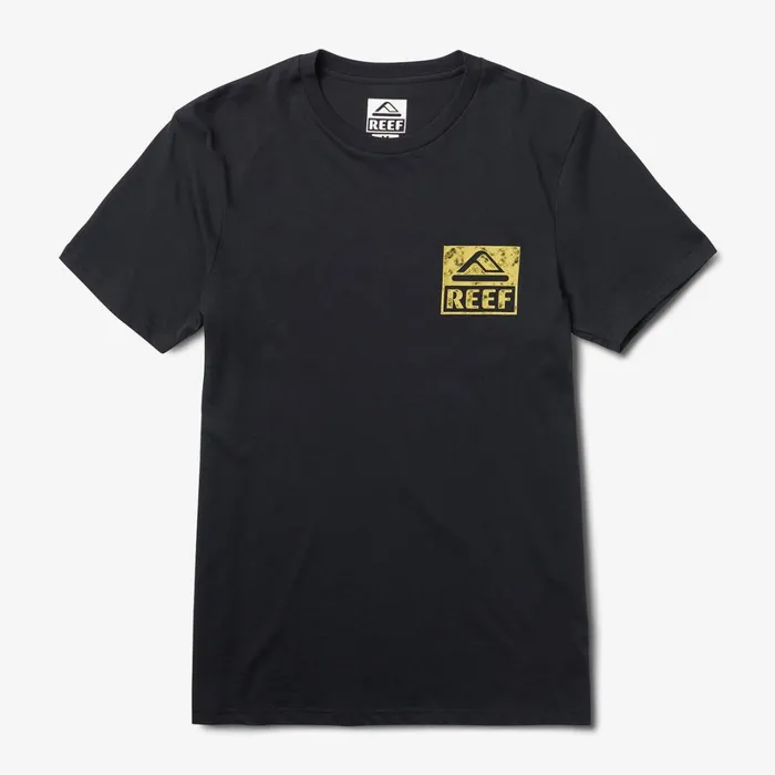 Reef Wellie Short Sleeve Graphic Tee Caviar Men Shirts and TShirts