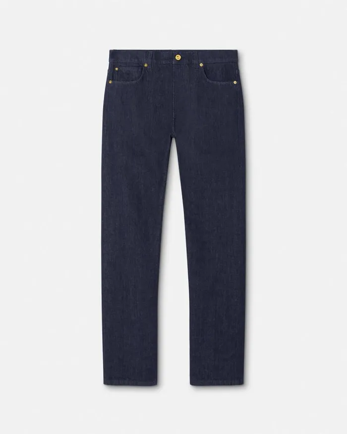 RegularFit Jeans Blue Men Versace Pants and Shorts