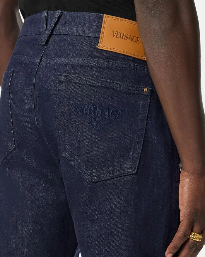 RegularFit Jeans Blue Men Versace Pants and Shorts