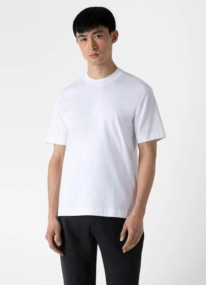 Relaxed Fit Heavyweight Tshirt White Men SUNSPEL Tshirts
