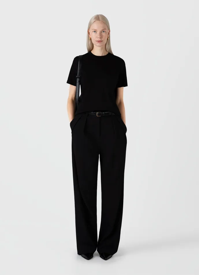 Relaxed Fit Tshirt Black Tshirts and Tops ussunspel Women Relaxed Fit Tshirt Black Tshirts and Tops ussunspel Women