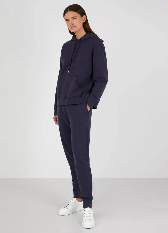 Relaxed Loopback Hoody Navy Women SUNSPEL Sweatshirts and Sweatpants