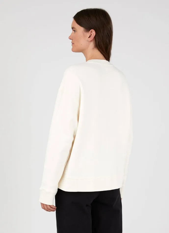 Relaxed Loopback Sweatshirt Archive White Women SUNSPEL Sweatshirts and Sweatpants