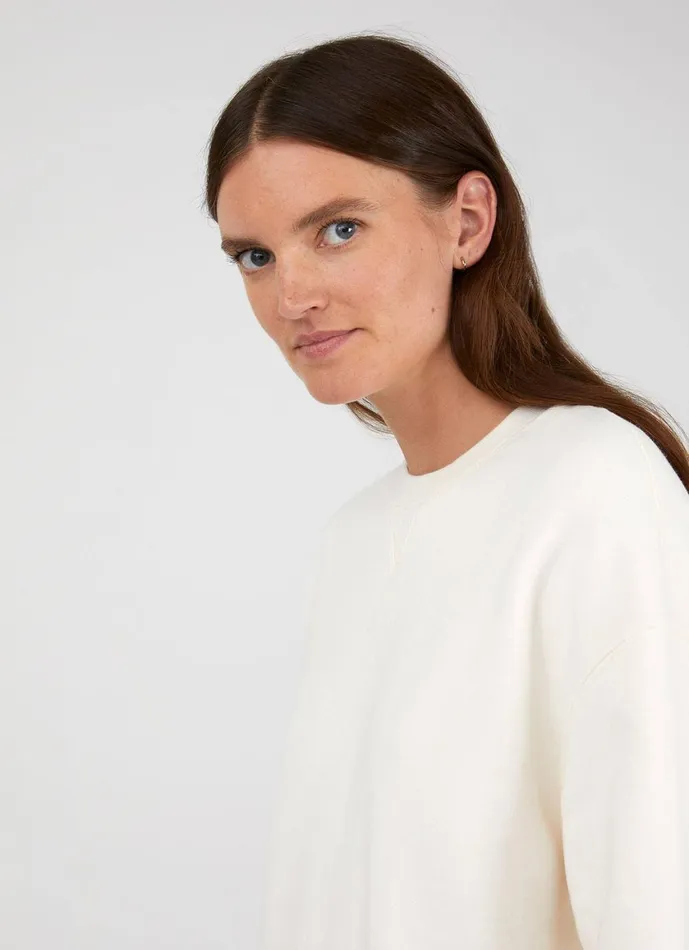 Relaxed Loopback Sweatshirt Archive White Women SUNSPEL Sweatshirts and Sweatpants