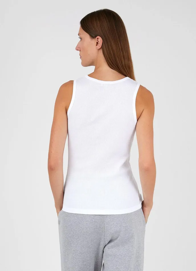 Rib Vest White Women SUNSPEL Tshirts and Tops