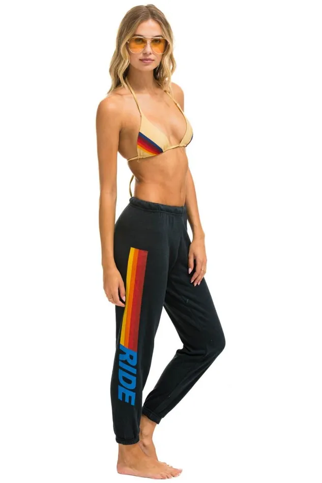 Ride Logo Sweatpants 8211 Charcoal Women Aviator Nation Sweatpants