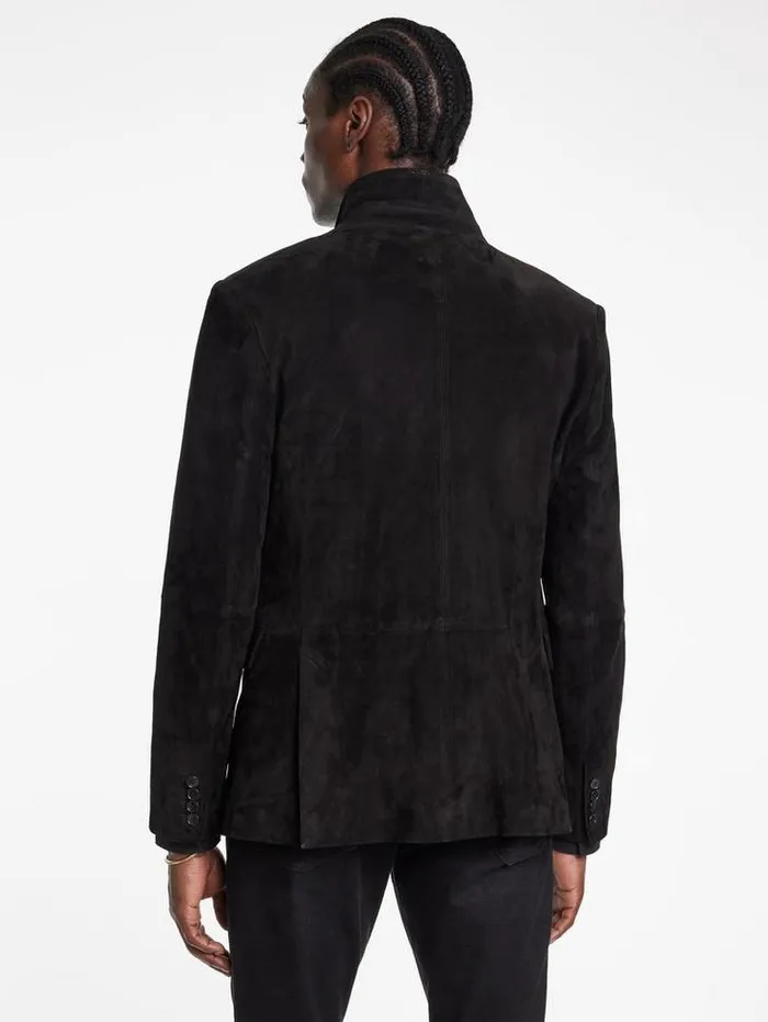RIND JACKET Black Men John Varvatos Leather Jackets