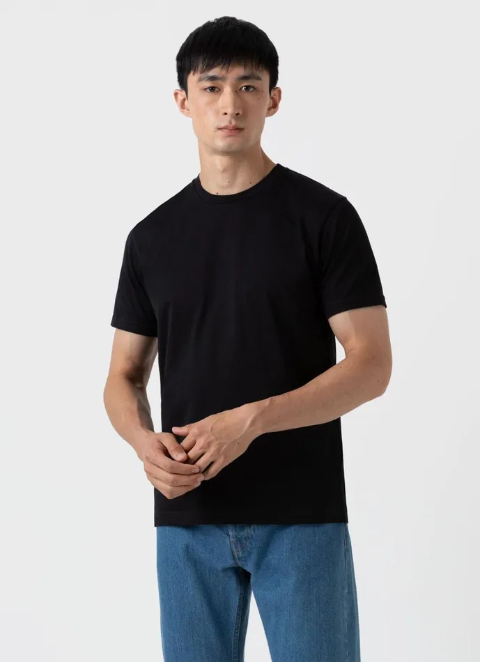 Riviera Midweight Tshirt Black Men SUNSPEL Tshirts