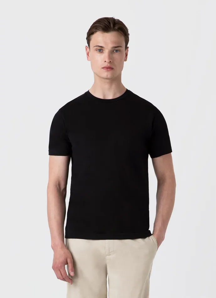 Riviera Midweight Tshirt Black Men Tshirts ussunspel Riviera Midweight Tshirt Black Men Tshirts ussunspel