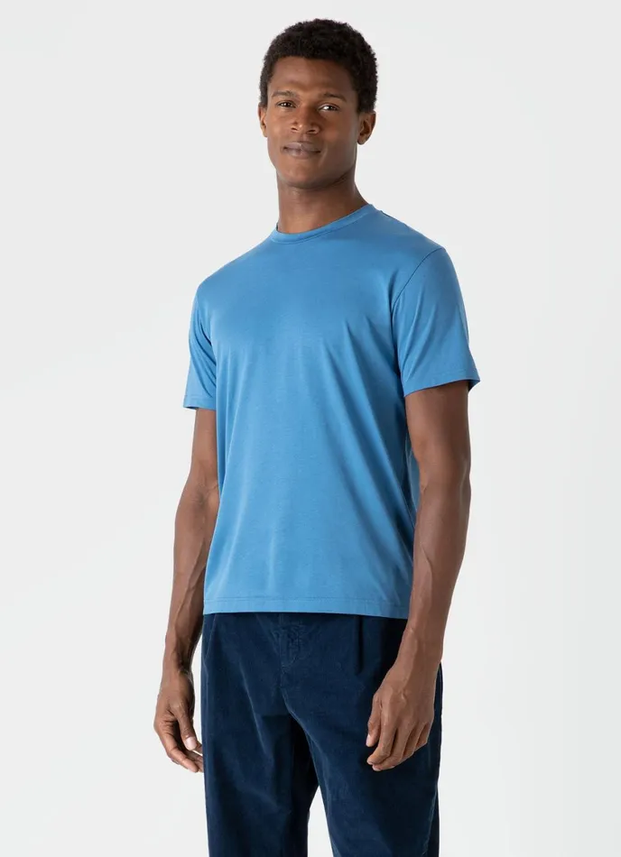 Riviera Midweight Tshirt Blue Men SUNSPEL Tshirts
