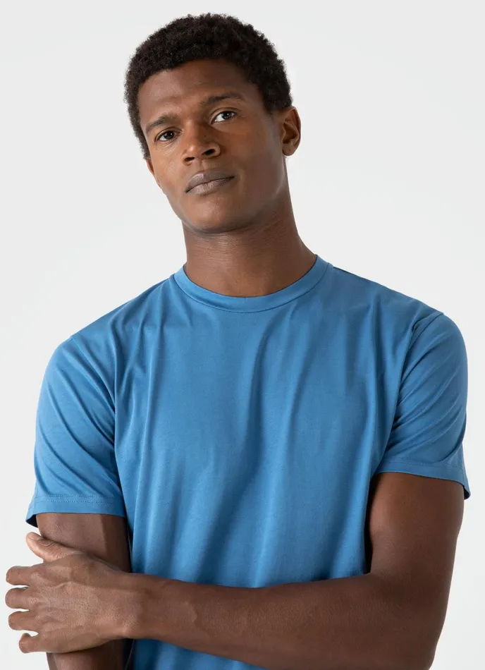 Riviera Midweight Tshirt Blue Men SUNSPEL Tshirts